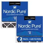 20X20X5 (4 3/8) Honeywell Replacement Furnace Filters Merv 12 Plus Carbon Pack. Fixed Price $73.99.