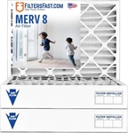 Filters Fast 20X24X4 Merv 8 Inch Pleated Hvac Furnace Air 3 Pack. Fixed Price $71.95.