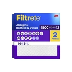 Filter 14X14X1 Air Merv 12 Mpr 1500 UR11-2PK-1E Filtrete Allergens Hvac. Fixed Price $51.99.