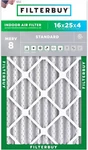 Filterbuy 16X25X4 Pleated Air Filters, Replacement For Hvac Furnace (merv 8). Fixed Price $180.96.