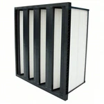 Grainger V-bank Air Filter: 24 X 12 In, Synthetic, Single Header #155. Fixed Price $149.99.