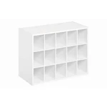 Closetmaid Storage Organizer 15-CUBE White Wood-look Stackable (19"HX24"WX12"D). Fixed Price $72.67.