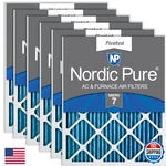 Nordic Pure 14X30X1 Actual Size 13 15/16 29 3/4 Pleated Merv 7 Air. Fixed Price $100.04.