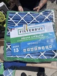 Filterbuy Merv 13 Pleated Air 2-PACK, Electrostatic, Dust Resistant. Fixed Price $25.00.