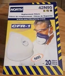 North 42N95 Replacement Filters CFR-1 Comfort Fit Qty 20 10 Boxes Respiratory. Fixed Price $175.00.