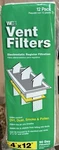Web Vent Filters 4X12 Pack Electrostatic Register Cut To Fit New. Fixed Price $7.00.