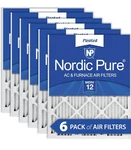 (6-PK) Nordic Pure 16X16X1 Merv 12 Pleated Furnace Air Filters Pack). Fixed Price $46.99.