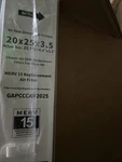 Pack - 20 X 25 3.5 Merv 15 Air Filter Bryant/carrier Compatible New. Fixed Price $75.00.