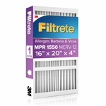 Filtrete 16X20X4 Merv 12 Air Filter Mpr 1550, 1-PACK. Fixed Price $33.75.