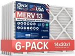Bnx Trufilter 14X20X1 Air Merv 13 (6-PACK) Made In Usa Electrostatic. Fixed Price $56.99.