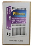 Filtrete 16X25X4 Air Filter, Mpr 1550 Merv 12, Filters (new) Open Box. Fixed Price $50.00.