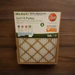 Rheem 20X25X1 Air Filter 3 Pack Dust & Pollen High Performance Fpr 4 New Nip Nib. Fixed Price $17.77.