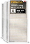 (6 Pack) 3M Filtrete 14X24X1 Air Filter, Mpr 300-MERV 5-CLEAN Living Basic Dust. Fixed Price $35.99.