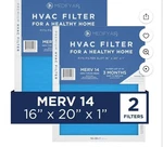 Medify Air 16X25X1 Filter, Merv 14 Pleated-hepa, Hvac Furnace 2PK. Fixed Price $29.99.