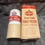American Standard Farm Fuels Final Filter Gas & Diesel Vintage Rare. Fixed Price $35.99.