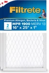Filtrete 16X25X1 Furnace Air Filter, Merv 13, Mpr 1900, Premium Allergen. Fixed Price $28.99.