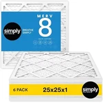 Simply Filters Merv Pack Hvac Furnace SF25X25X1-M08-6PK. Fixed Price $56.76.