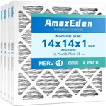 Air Filter Merv 11 (4-PACK) Mpr 1000 Fpr 7 Hvac 14X14X1, White. Fixed Price $29.79.