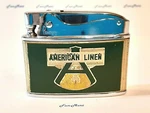 Vintage Lighter Advertising American Linen / Complete Clean & Works Great 3047. Fixed Price $39.99.