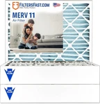 Fast 25X29X4 Merv 11, Inch Pleated Hvac Furnace Air Filters, 3 Pack. Fixed Price $110.92.