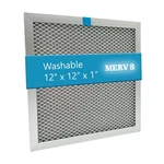 Wioair Washable Furnace Filter, Merv 8, (12"X12"X1"). Fixed Price $39.00.