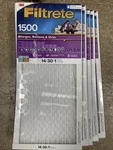 Filtrete High Performance Air Filter 1500 14X30X1 Pack Of 5! New. Fixed Price $49.99.