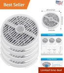 Hepa Filter 4 Pack For Frida Baby, Rigoglioso & Jinpus Air Purifiers. Fixed Price $30.99.