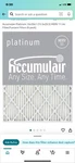 Accumulair Platinum 16X30X1 Merv 11 Filter/furnace Filters 6PK. Fixed Price $40.00.