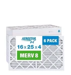 Aerostar 16X25X4 Merv 8 Furnace Air Filter, Pack. Fixed Price $35.00.