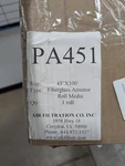 Air Filtration Co. Inc - PA451 X 100 Fiberglass Arrestor Roll Media. Fixed Price $42.00.