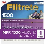 Filtrete High Performance Air Filter, 1500 Mpr, 14 In. X 2011-4. Fixed Price $22.17.