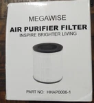 Megawise Hepa Replacement Filter Part # HHAP0006-1. Fixed Price $28.00.