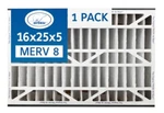 Trion Air Bear 255649-105 Pleated Furnace Filter 16"X25"X5" Merv 8. Fixed Price $39.94.