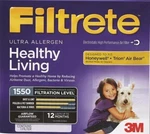Filtrete Healthy Living 20X20X4 Hvac Furnace Air Filter 1550 Series New!. Fixed Price $23.35.