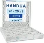 4 Pack 20X20X1 Air Filter Merv 11, Plated Furnace Hvac Replacement. Fixed Price $35.99.