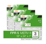 18 X 24 Standard Pleated Air Fpr 5, 3-PACK, Filters Replacement. Fixed Price $18.58.