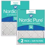 Nordic Pure 18X24X1 (17 1/2 23 3/4) Pleated Merv 14 Air Filters Pack. Fixed Price $55.67.
