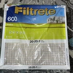 3M Filtrete 20 In. X 1 Clean Living 600 Mpr Furnace Filter. Fixed Price $35.00.
