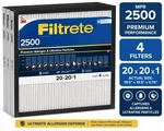 3M Filtrete 2500 Air Filter 20X20X1 Allergen Ultrafine Hvac Furnace 4 Pack. Fixed Price $39.00.