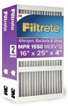 Filtrete 16X25X4 Air Filter,mpr 1550,MERV 12,FITS Lennox & Honeywell, Furnace. Fixed Price $61.99.