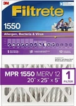 Filtrete 20X25X5, Furnace Air Filter, Mpr 1550, Healthy Living. Fixed Price $35.99.