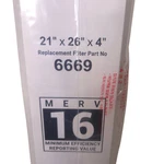 Unbranded Merv 16 Air Filter For Lennox X6669, X6667 21X26X4. Fixed Price $59.99.