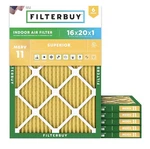 Filterbuy 16X20X1 Pleated Air Filters, (merv 11) 4 Pack. Fixed Price $50.00.