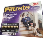 3M Furnace Filter Filtrete 16X25X1 Air Mpr 1500 Merv 12, New. Fixed Price $12.95.