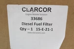 Clarcor Diesel Fuel Filter 33686. Fixed Price $99.95.