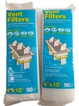 Lot Of New Web Vent Filters 4"X12" 12-PACK Electrostatic Register Filtration. Fixed Price $19.20.
