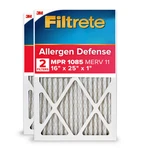 2-PACK Merv 11 1085 Mpr Allergen Defense Extra Electrostatic Pleated Air Filters. Fixed Price $31.99.