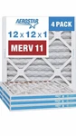 Aerostar 12X12X1 Air Filter Merv 11 (for Allergies, Dust, Lint, Mold, Pet Dander. Fixed Price $14.00.