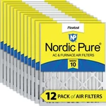 Nordic Pure 12X24X2 Pleated Merv 10 Air Filters Pack. Fixed Price $114.99.