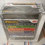 6 Pk Filtrete 12X12X1 Air Filter Mpr 300 Merv 5 Clean Living Basic Dust Pleated. Fixed Price $13.94.